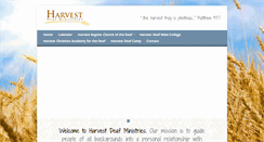 Desktop Screenshot of harvestdeaf.org